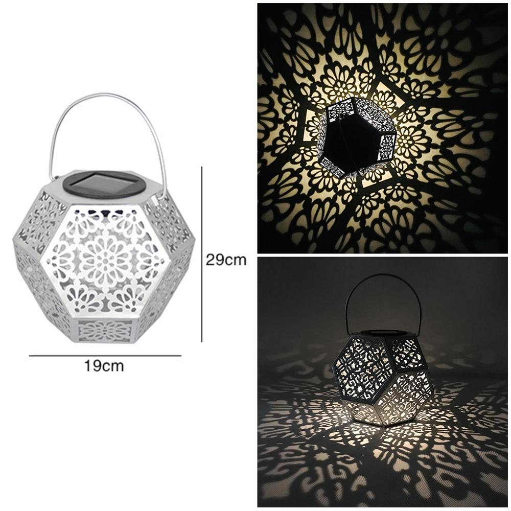 Buitenverlichting op zonne-energie, waterdichte led-hanglamp voor buiten, waterdichte straatlantaarn op zonne-energie, sensor voor buitenhuis