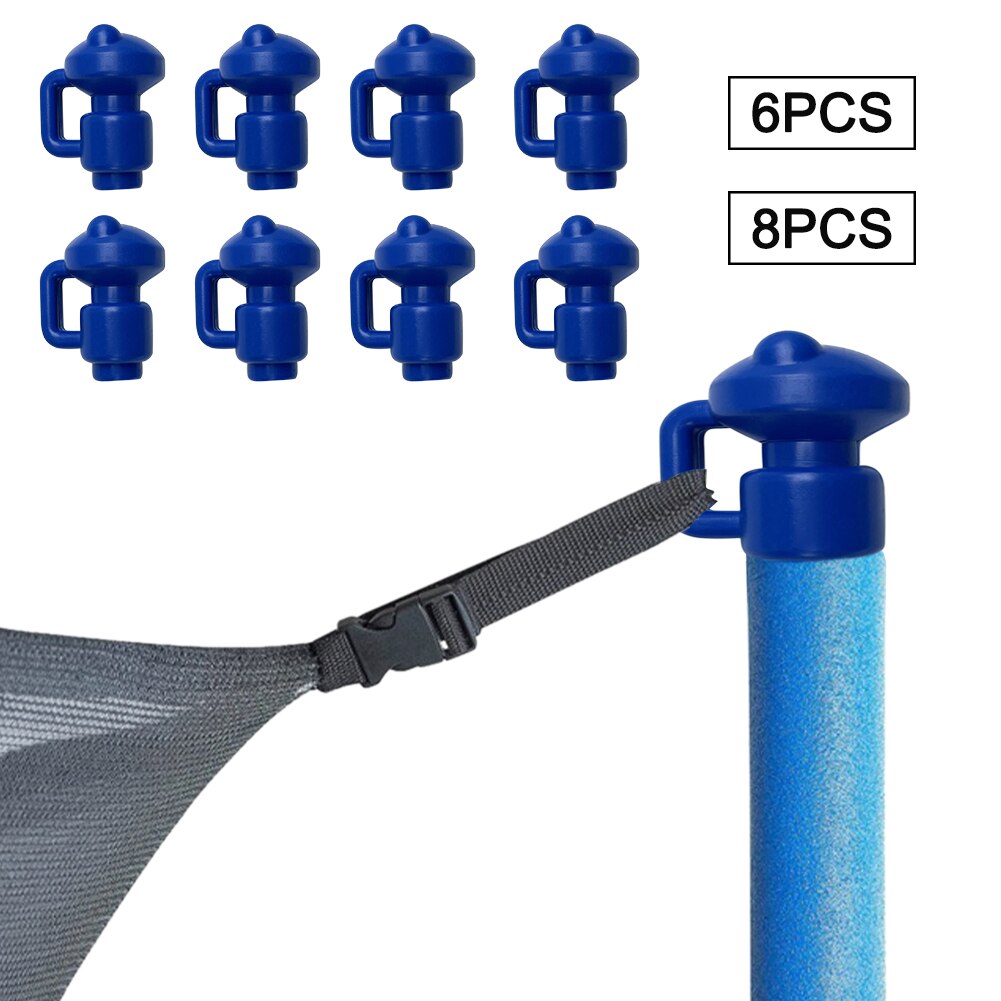 Jumping Bed Trampoline Pole Caps Thickened Accessories Fixing Top Net Hook Enclosure Easy Install Safety PP Protector G Shaped