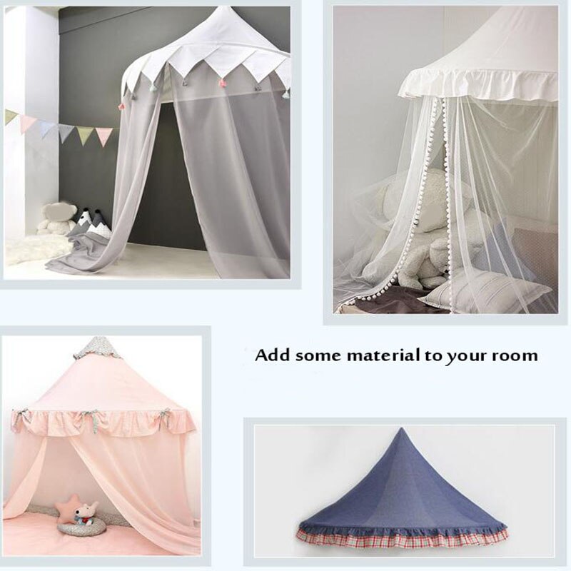 Kinderen Teepee Tent voor Kinderen Opvouwbare Tipi Katoen Kribben Opknoping Wigwam Droog Zwembad Pasgeborenen Nordic Room Decor Fotografie Props