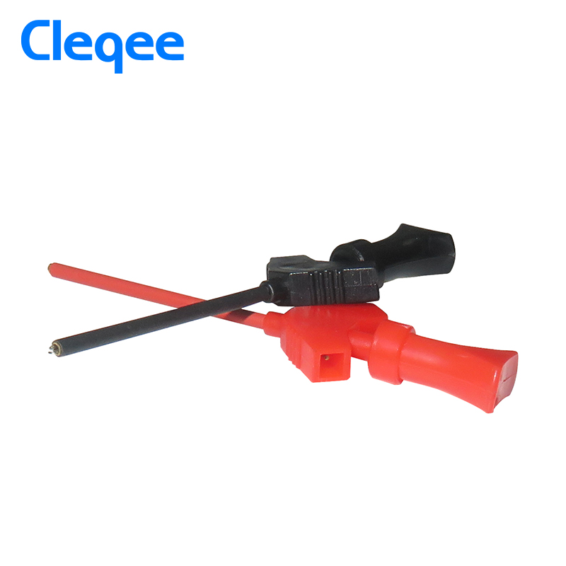 Cleqee P5003 10 Stuks Mini Grabber Smd Ic Test Hook Clip Jumper Probe Logic Analyzer Testen Accessoires