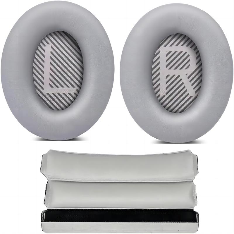 Headband Cushion and Ear Pads Replacement for Bose Quiet Comfort 25 35 (QC25 QC35) and QuietComfort 35 II (QC35ii)