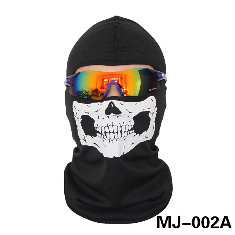 Motorcycle full face mask halloween ski balaclava skull mask neck warm for Suzuki TL1000R SV1000S GSXR1300 GSF1200 GSF1250: MJ-002A