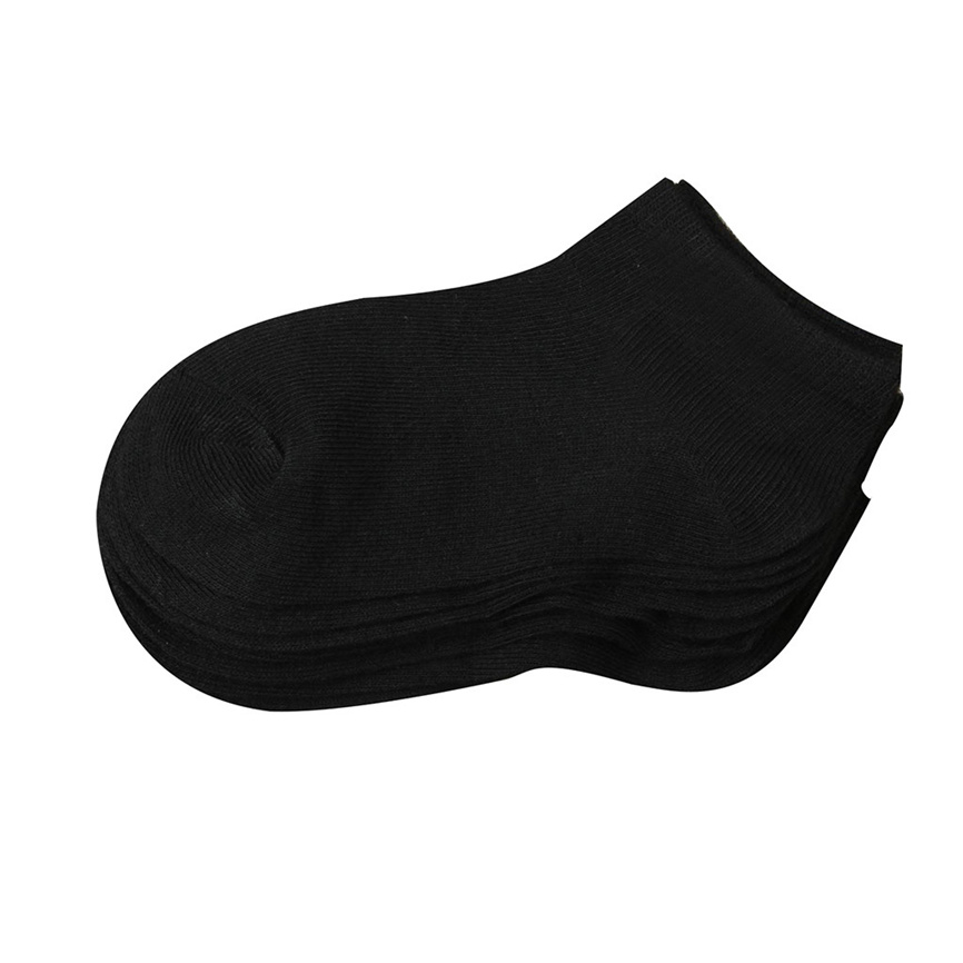15PC Baby Socks Anti Slip Toddler Baby Kids Socks Baby Socks Solid Soft Sock Black White Ankle Socks