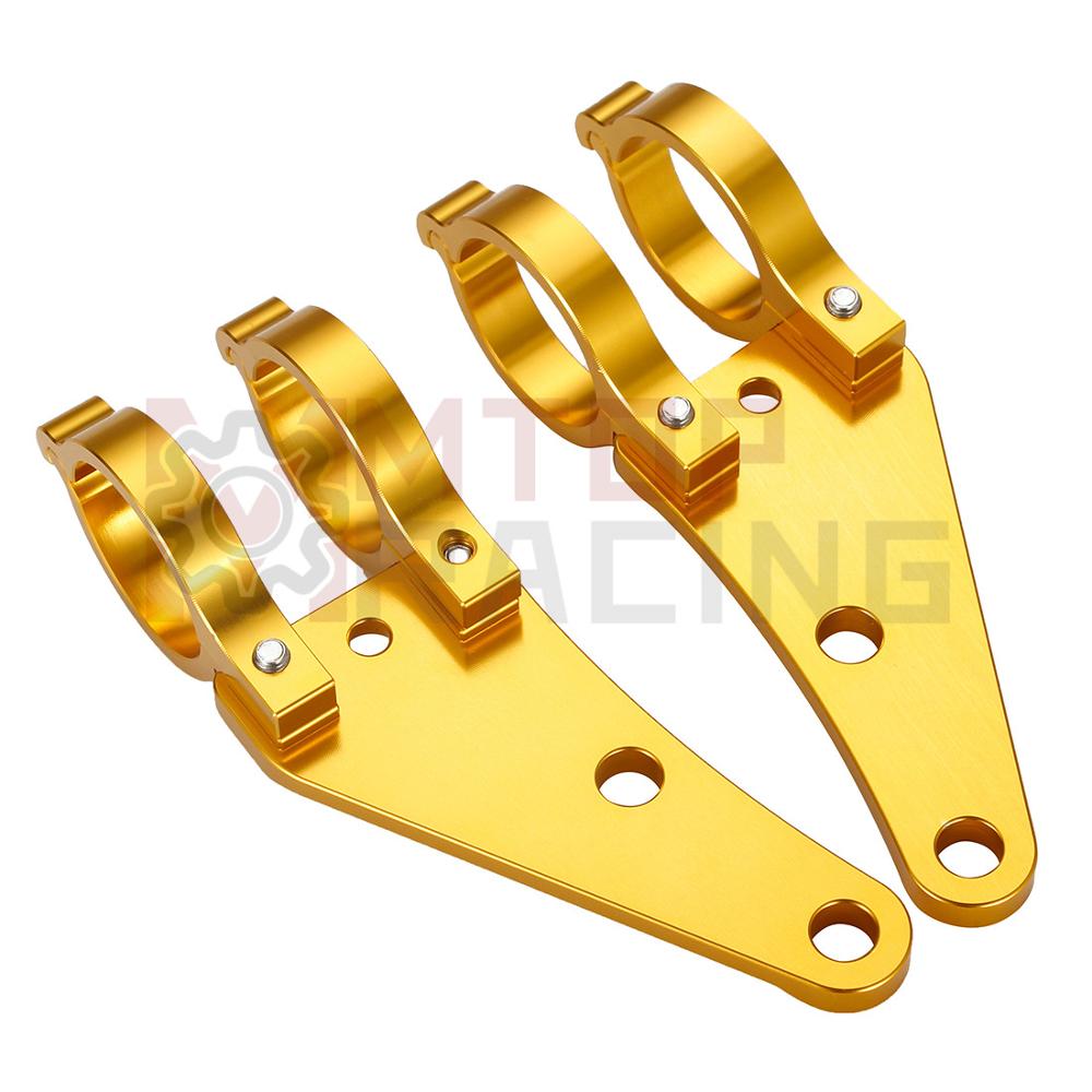 Motorrad Scheinwerfer Montieren Gabel Halterung CNC Gold 27mm 30mm 33mm 35mm 37mm 41mm 43mm 45mm 46mm 52mm 54mm Für Honda Triumph Yamaha