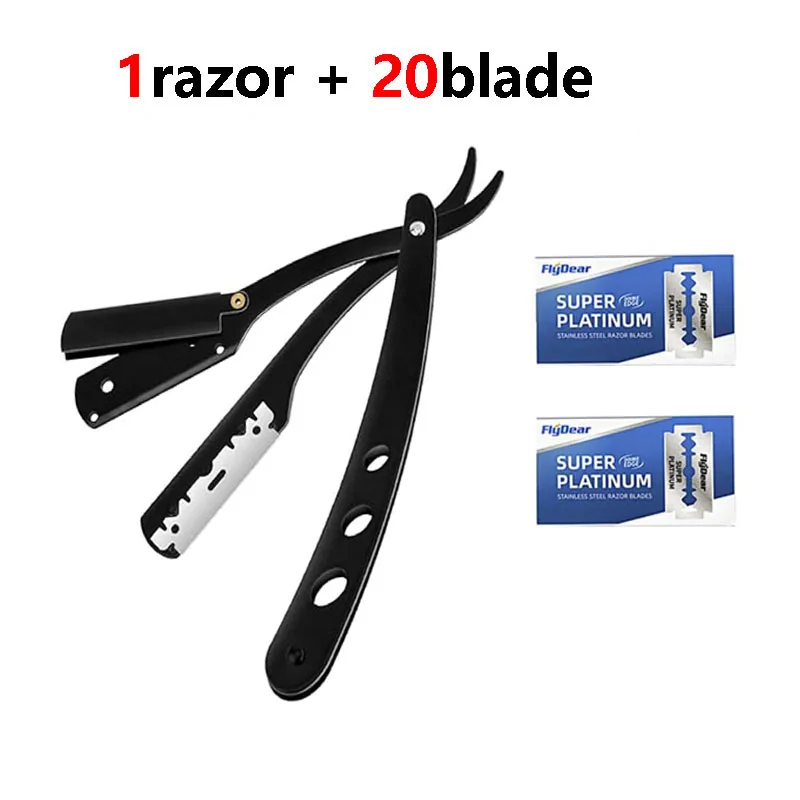Razorman manuell barberhøvel sammenleggbar barberhøvel gammeldags barberhøvel barberhøvel øyenbrynshøvel barberhårholder sikkerhetsbarberhøvel: Sølv