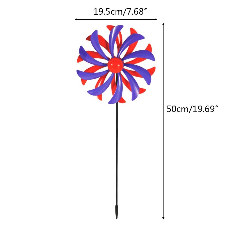 Dubbele Lagen Wind Spinners Gazon Pinwheels Windmolen Party Pinwheel Wind Spinner