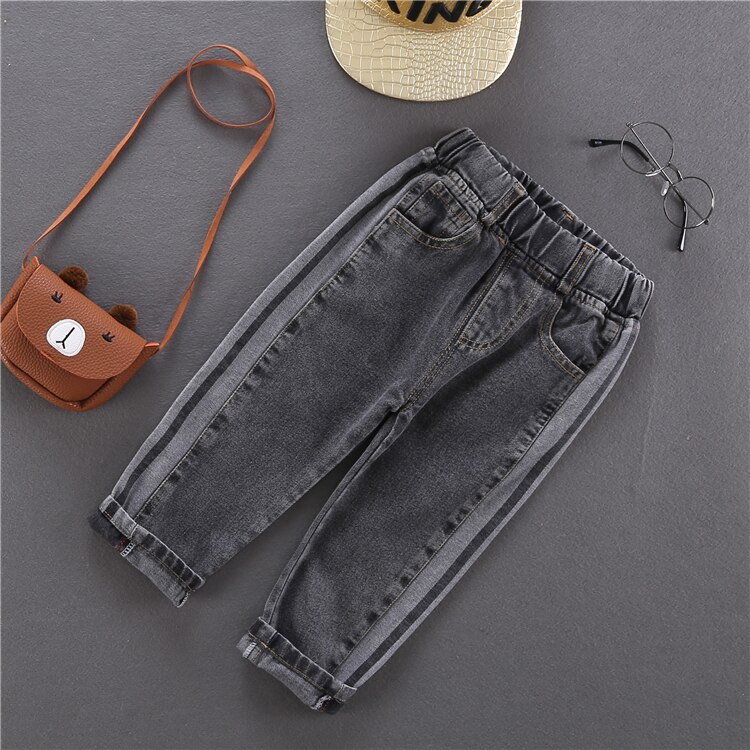 Pantalones vaqueros para chicos 2-6 años Pantalones para niños lavado Casual gris Jeans pantalones vaqueros niños ropa Jeans pantalones clásicos