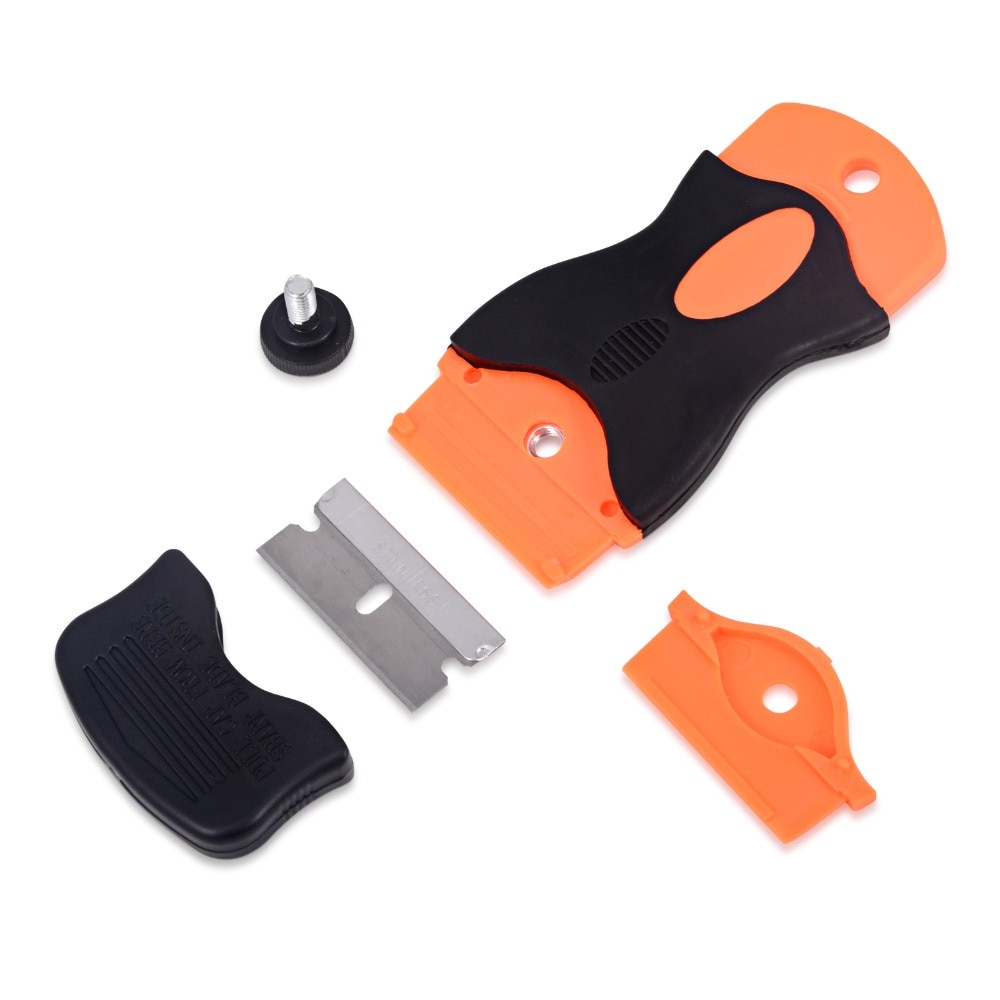EHDIS Auto Razor Scraper with Razor Blade Glass Ceramic Paint Oven Film Glue Car Stickers Remover Window Tint Tool Squeegee