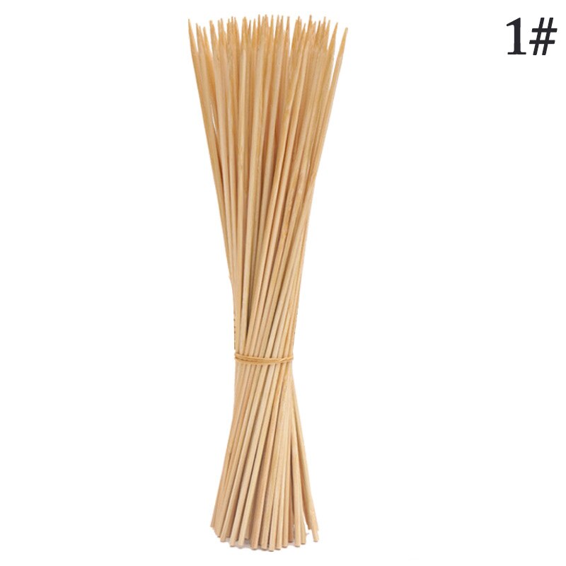 Barbecue Bamboo Skewers Disposable Natural Kebob Sticks Bamboo Roasting Skewers Party Buffet With Barbecue Tab BBQ Tools