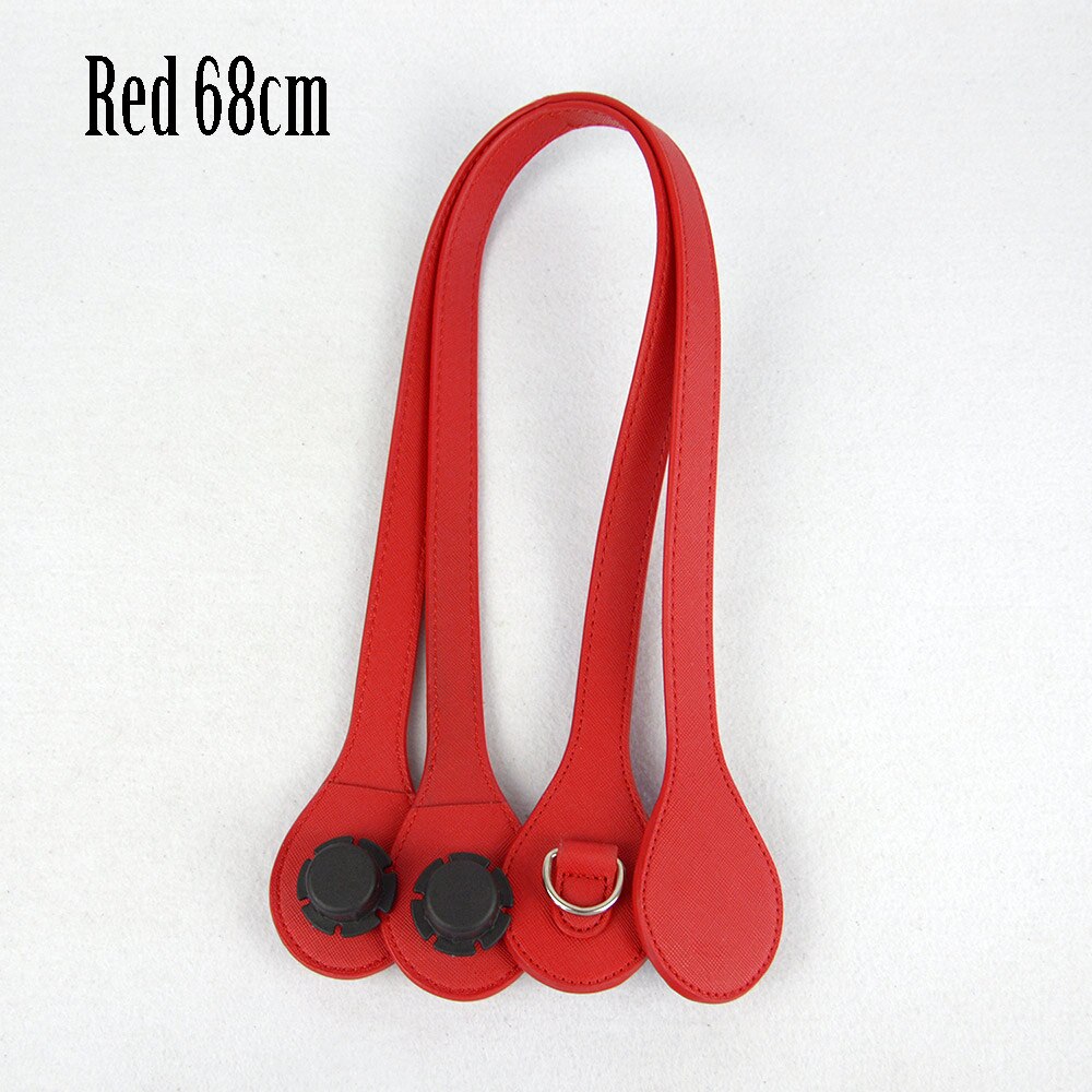 Tanqu Long 68cm Edge Painting D Buckle Round Teardrop End Handles Faux Leather Handles for OBag Chain Pendant for EVA O Bag: red 68