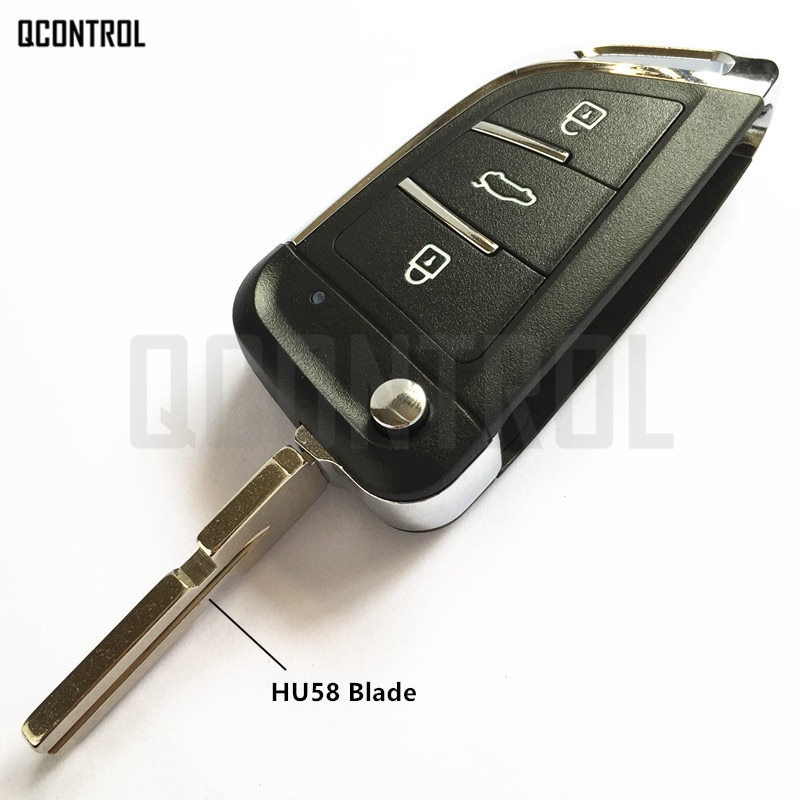 Mando a distancia para llave de coche de 2 x 3 botones, 433 MHz