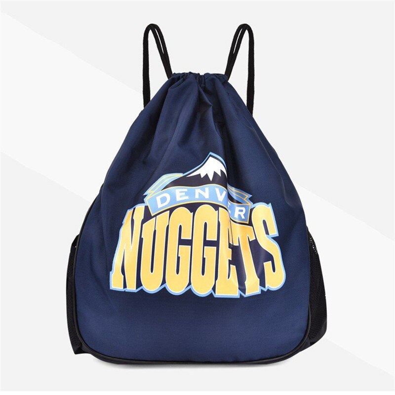 Drawstring Bags Man Women Polyester String Drawstring Bag Promotional Sports Printed Backpack School Sport Basketball Bag: 1101-1-1