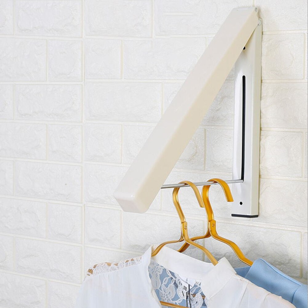 Home Multifunction Retractable Wall Mount Folding Clothes Hanger Waterproof Stainless Steel Towel Rack with Installation Packs