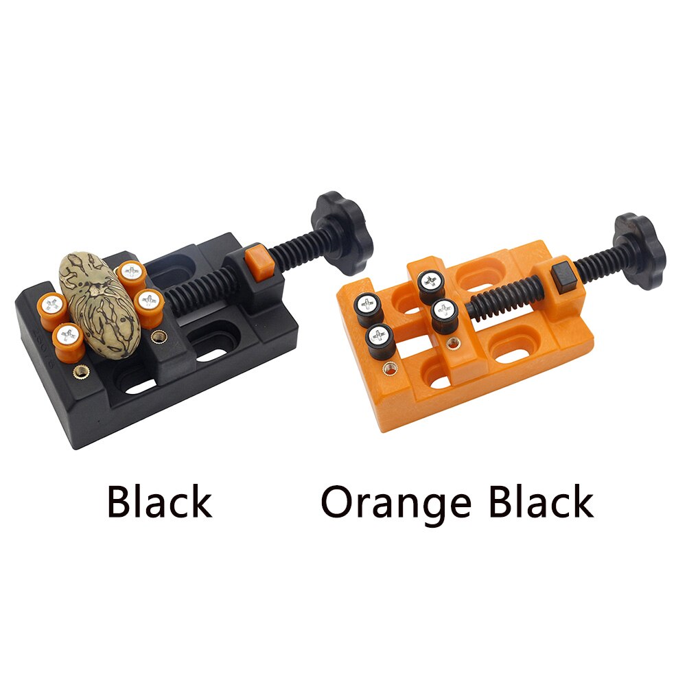 8 Holes Adjustable Table Vice Carved DIY Mini Woodworking Flat Pliers Clamp Quick Opening Clip Tool Drilling Multipurpose Fixed