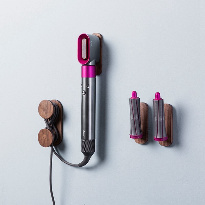 Hair Dryer Holder Wall Mount Storage for Dyson Airwrap Complete Styler Storage Rack for Hair Curling Wand Bathroom: Bronze