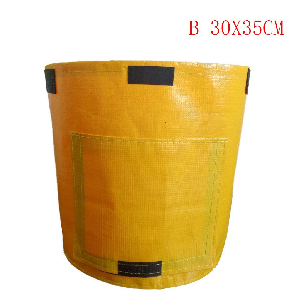 Vegetable Plant Grow Bag DIY Potato Grow Planter PE Cloth Tomato Planting Container Bag Thicken Garden Pot Garden Supplies: B 30x35cm