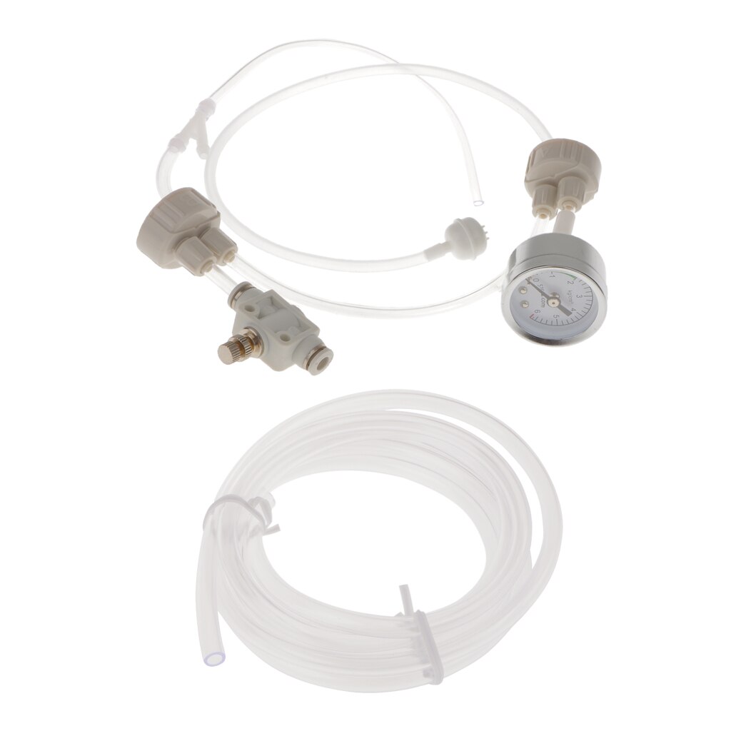 DIY CO2 System Aquarium CO2 Generator Tubing With Pressure Gage Check Valve