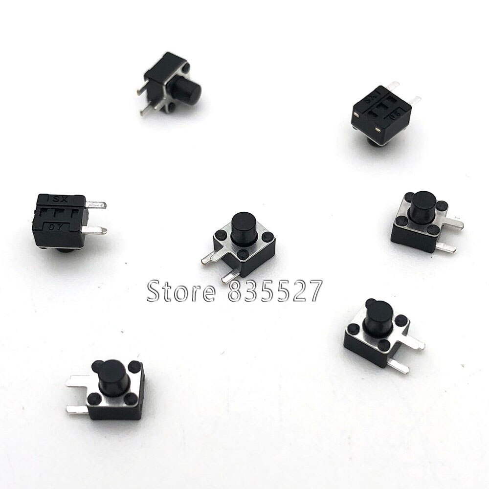 25 kinds choice , Light touch switch pack small key switch micro switch pack 2*4 3*6 4*4 Push Button 6x6 12*12 2.5 3.5 4.3: 4.5x4.5x5 3p 100pcs
