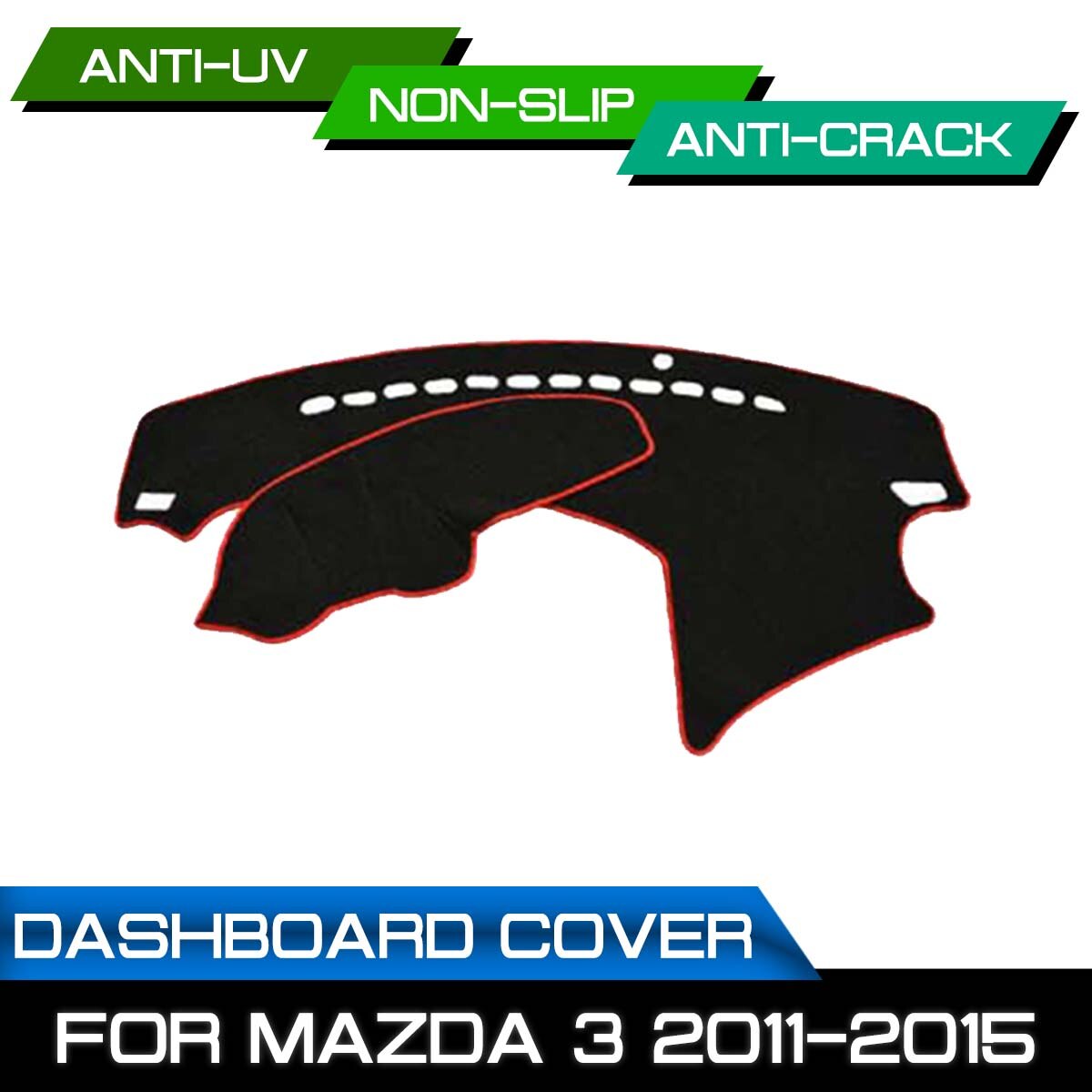 Auto Dashboard Mat Voor Mazda 3 Anti-Vuile Antislip Dash Cover Mat uv-bescherming Schaduw