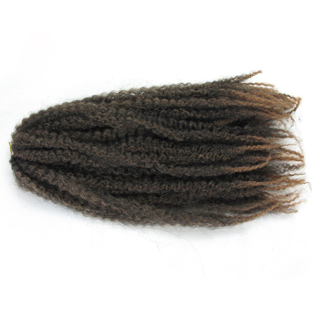 Dream ice's ombre jumbo marley hæklet fletning hår syntetisk krøllet marley hair extensions til fletning af hår