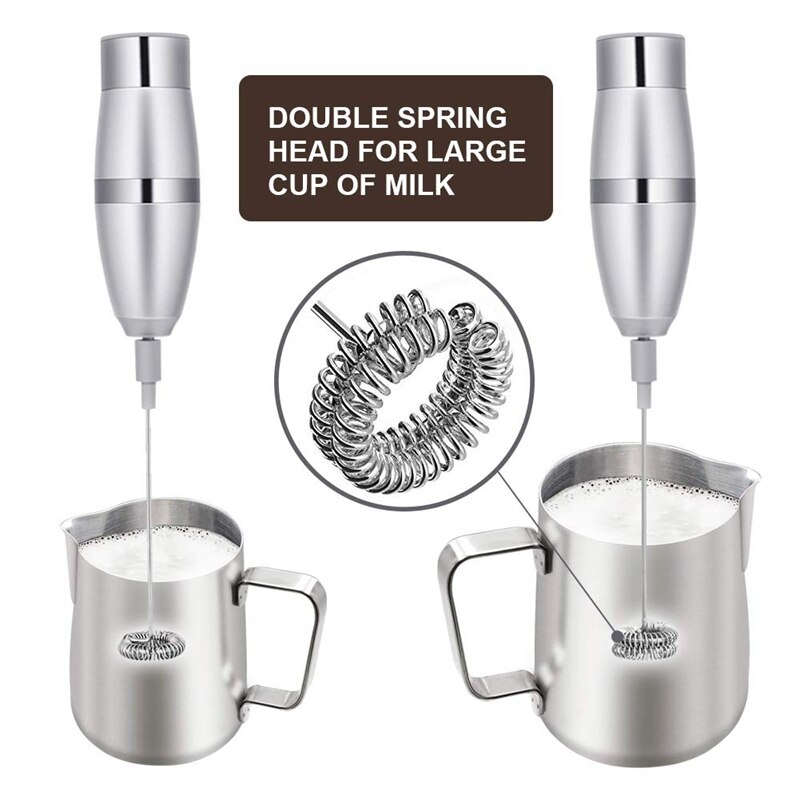 Milk Blender-Espumador de leche, máquina eléctrica de espuma de mano para hacer Lattes de café, capuchino, Chocolates calientes, como Creamer y