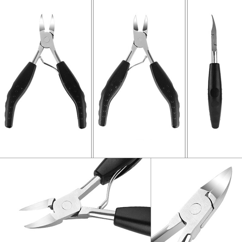 Pinza de acero inoxidable para uñas encarnadas, tijeras para quitar la piel muerta de La paroniquia, herramienta de pedicura