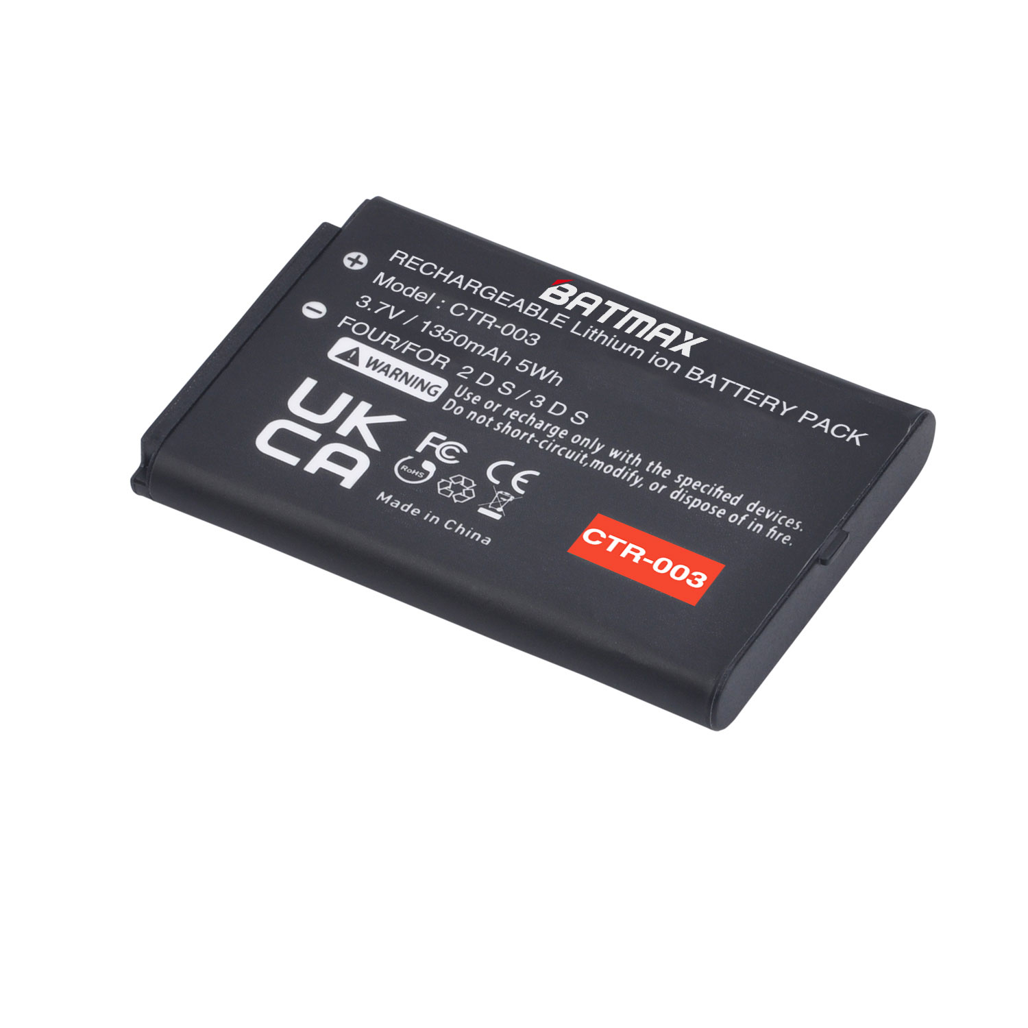 1350mAh CTR 003 CTR-003 Battery for Nintendo 3DS 2DS 2DS XL CTR-001, JAN-001, MIN-CTR-001Controllers