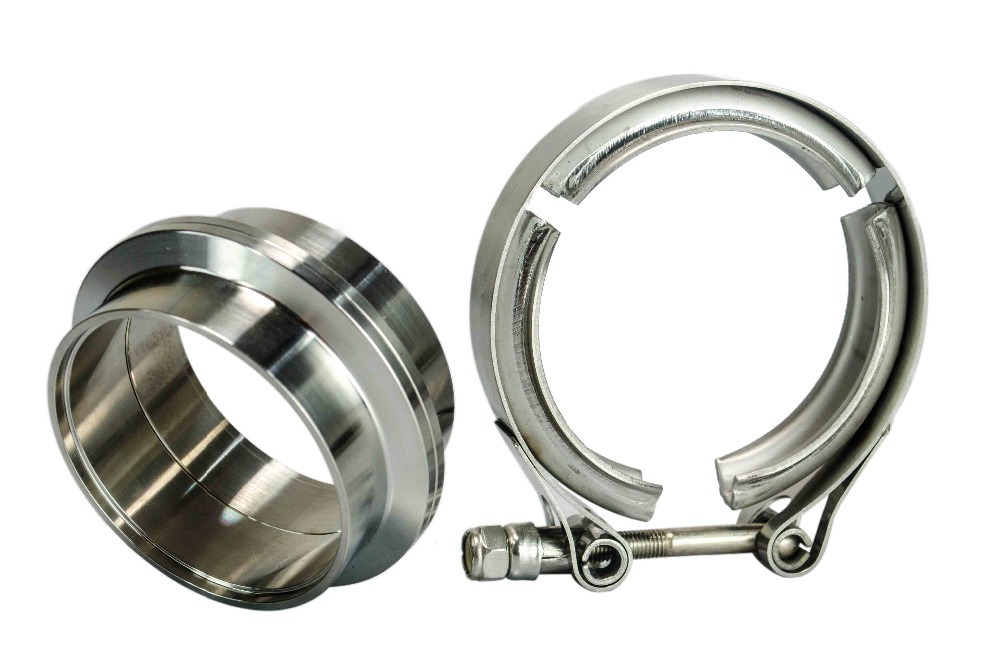 2 &quot;2.5&quot; 3 &quot;3.5&quot; 4 &quot;Rvs Auto V-Band Mannelijke Vrouwelijke Uitlaat Flens vband Klemmen V Band Klem Kit 1.5 2.5 3 Inch Clip