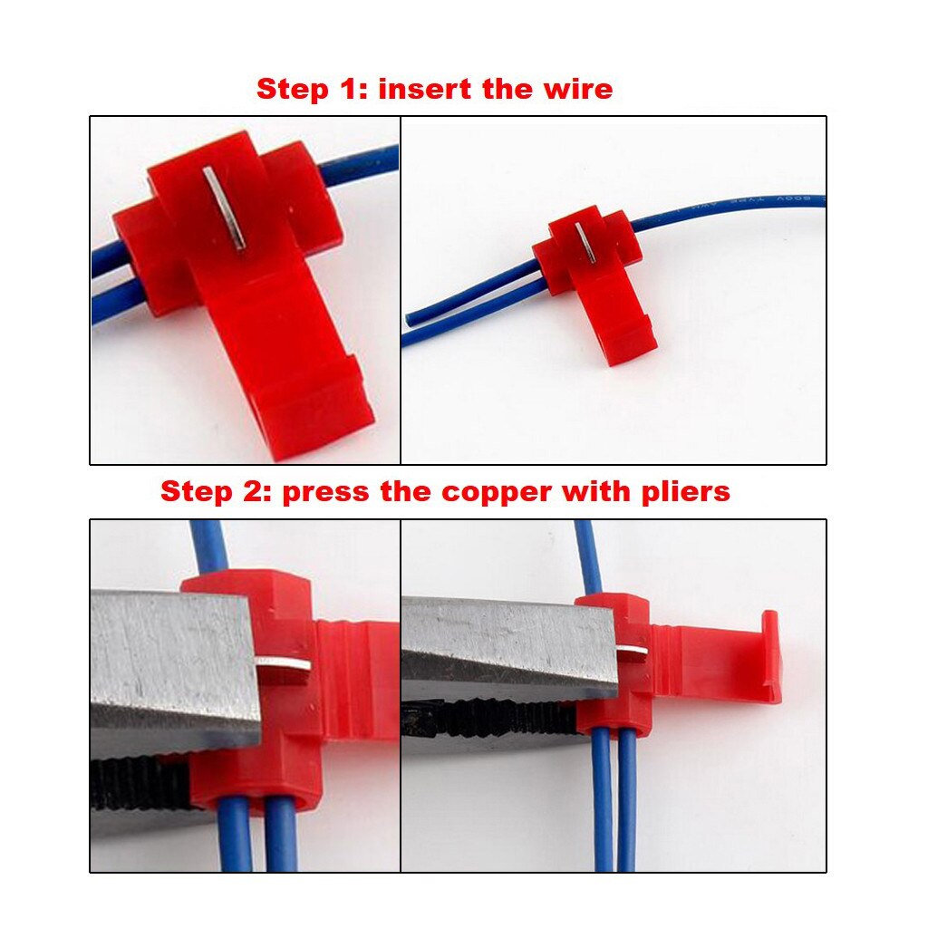 AWG 22-18 Wire Terminals Quick Connector Cable Clamp Connection Clip (10Pcs) Franchise Connection Clip Automotive electronics