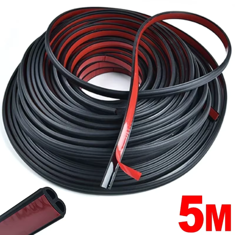 Autodeur Geluiddichte Anti-stof Afdichting Strip Autodeur Afdichting Strip Universele Geluidsisolatie Epdm Truck Auto Rubber Waterdichte Afdichtingen: Rood