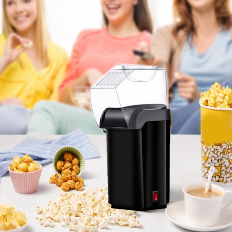 Macchina per Popcorn, macchina per Popcorn ad aria calda, macchina per Popcorn elettrica, spuntino sano per bambini e adulti-spina ue