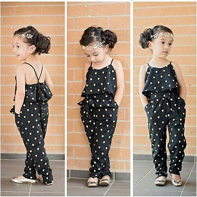 Nuove Ragazze Bambini Vestiti Casuali Del Bambino Principessa di Un pezzo Playsuit Della Tuta Per Bambini Tuta Outfit Abbigliamento