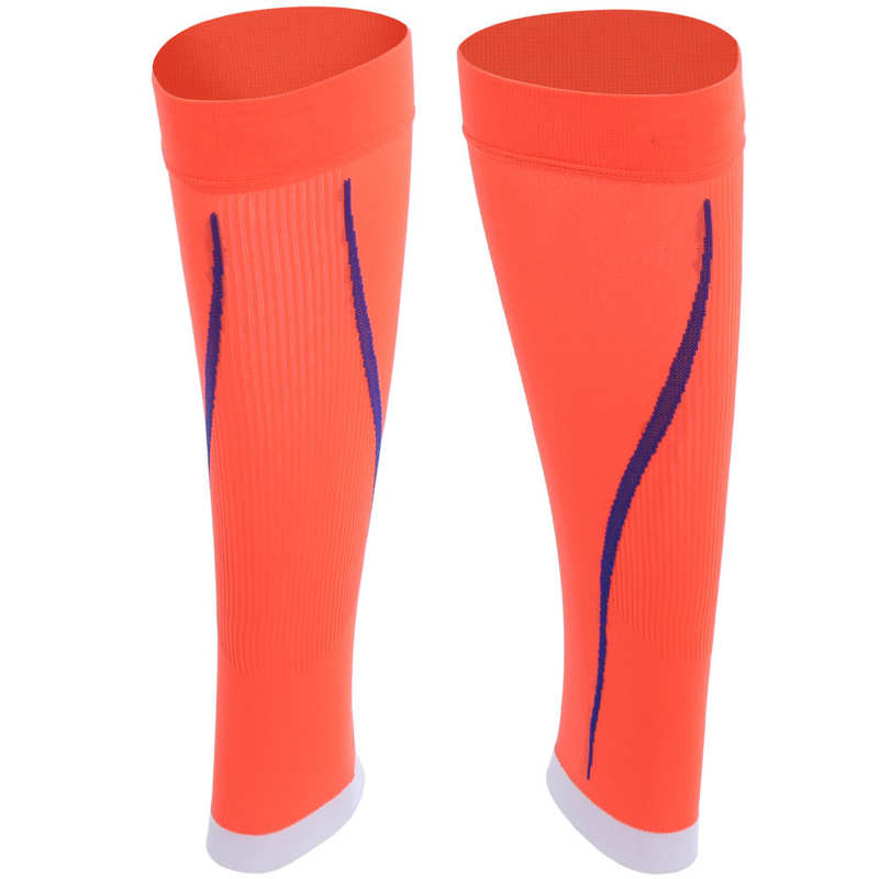 Calcetines protectores de compresión para pantorrillas, medias de Protección deportiva sin pies, para fútbol, 1 par
