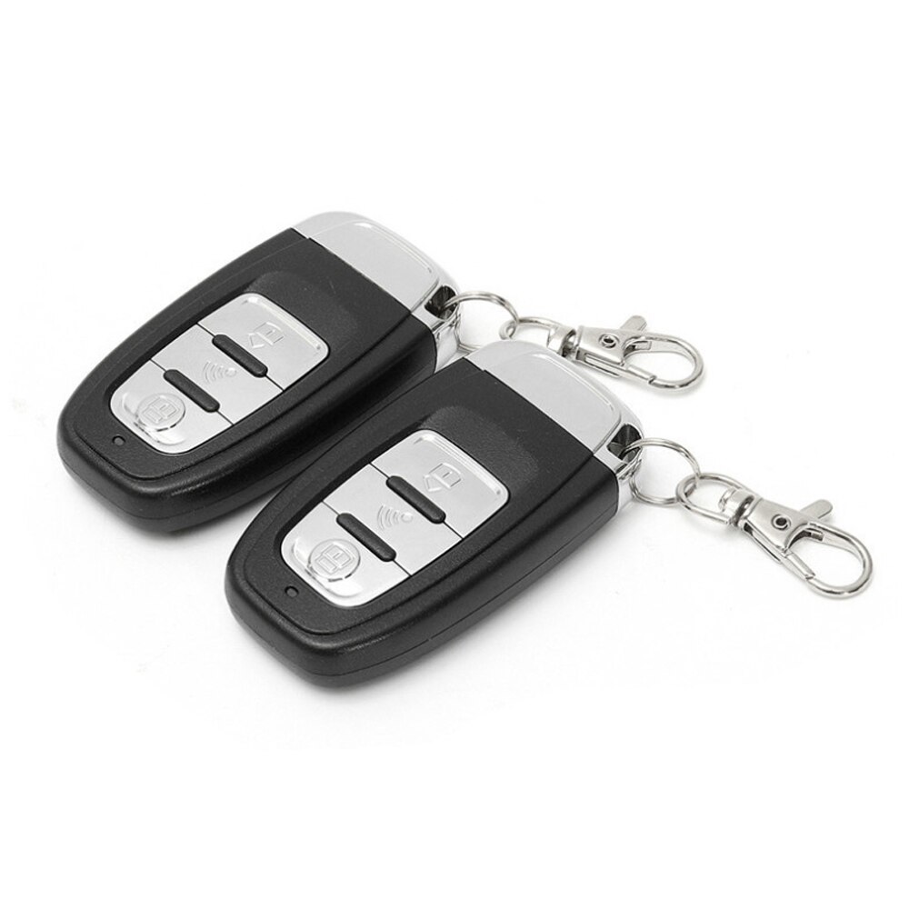 Okeytech universeel 12v-inch autoalarm met één knop start, motor, drukknop, keyless entry-systeem met afstandsbediening, start/stop