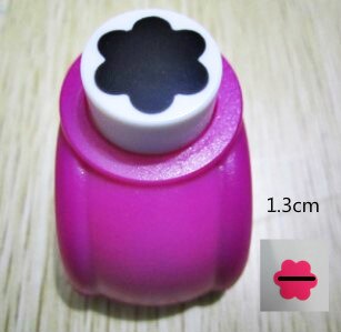 Perforadora troqueladora para manualidades con forma de flor, 0,8 cm-7cm, para Scrapbooking, escuela, perforador de papel, troqueladora para goma Eva, 6 cortador de pétalos,: 8202 flowerB 1.3cm