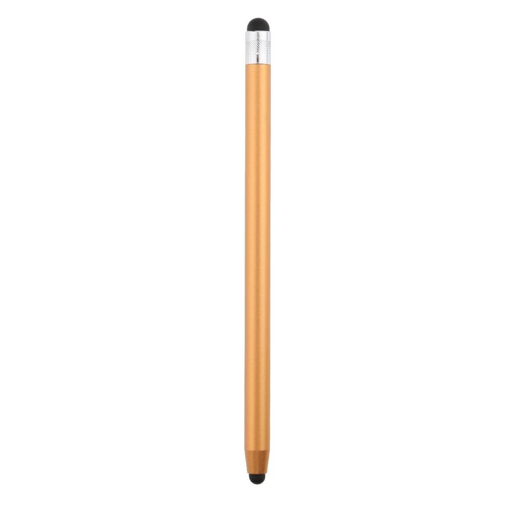 WK128 Round Dual Tips Capacitive Stylus Touch Screen Drawing Pen Tools Drawing Pen Tablet PC Parts For Phone Ipad 10 Colors: Gold