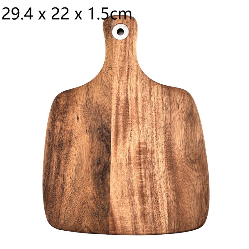 Wooden Chopping Blocks Tool Bamboo Rectangle Hangable Cutting Board Non-Slip Chopping Board Kitchen Accessories Chopping Board: D