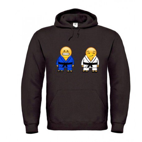 Sudadera judo emoticonos negra