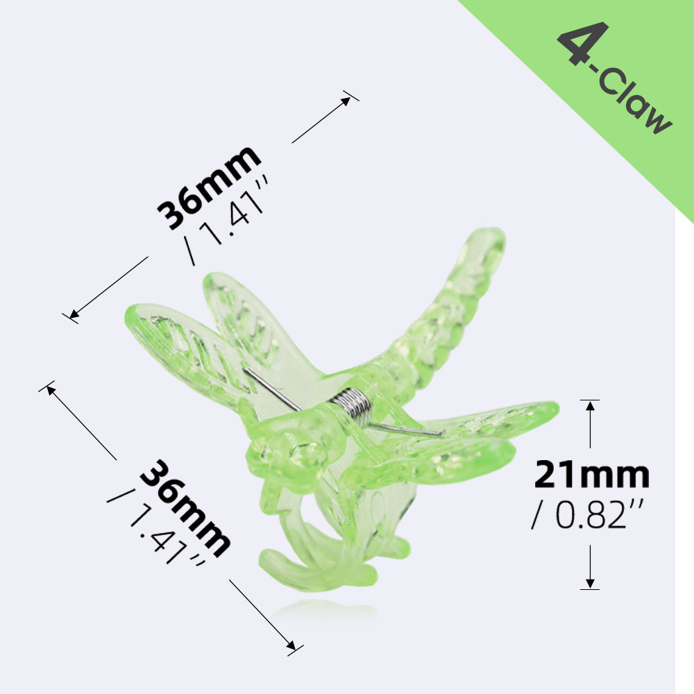 10-200PCS Plastic Plant Support Clips Orchid Stem Clip for Vine Support Vegetable Flower Tied Bundle Branch Clamping Garden Tool: 4XL / green