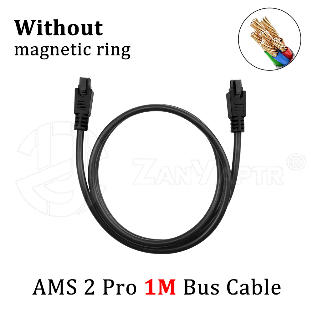 Ams/ams 2 pro för bambu lab  x1/p1/h2d- serien 6- -polig busskabel 1m/2m förlängningskabel för 3d skrivare: Röd