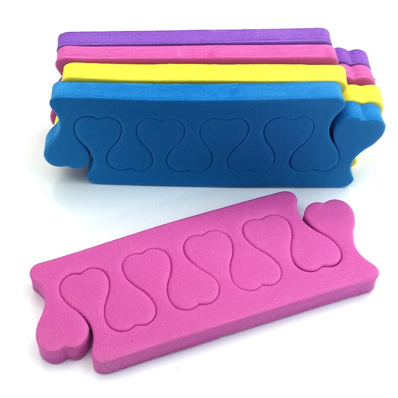 200pcs/pack Nail Art Finger Soft Foam Toe Separator Sponge Finger Separator Dividers Pedicure Manicure Nail Care Tools