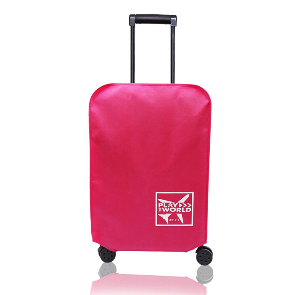 Reizen Outdoor Verdikte Beschermende Anti-Kras Bagage Cover Stofdicht Waterdichte Koffer Accessoires Niet-geweven Stof: Hot Pink / 30-inch