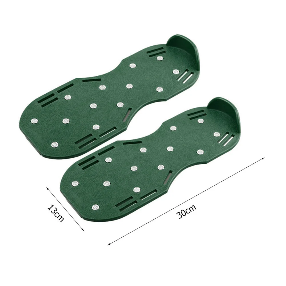 Chaussures à ongles de jardin auto-tombantes, outil de sol avec aérateur de pelouse à ongles, pointes, sandales de culture de jardin, 1 paire, 2 paires