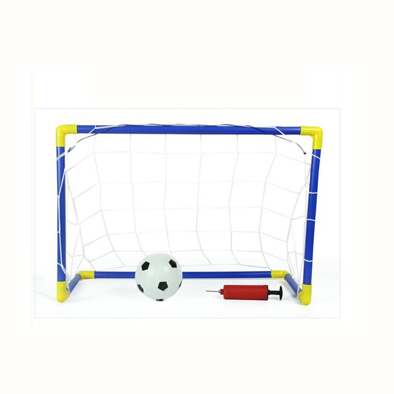 Palo de Hockey sobre hielo de invierno para niños, herramientas de entrenamiento de plástico, Golf, fútbol, Mini conjunto de fútbol extraíble: Goal set