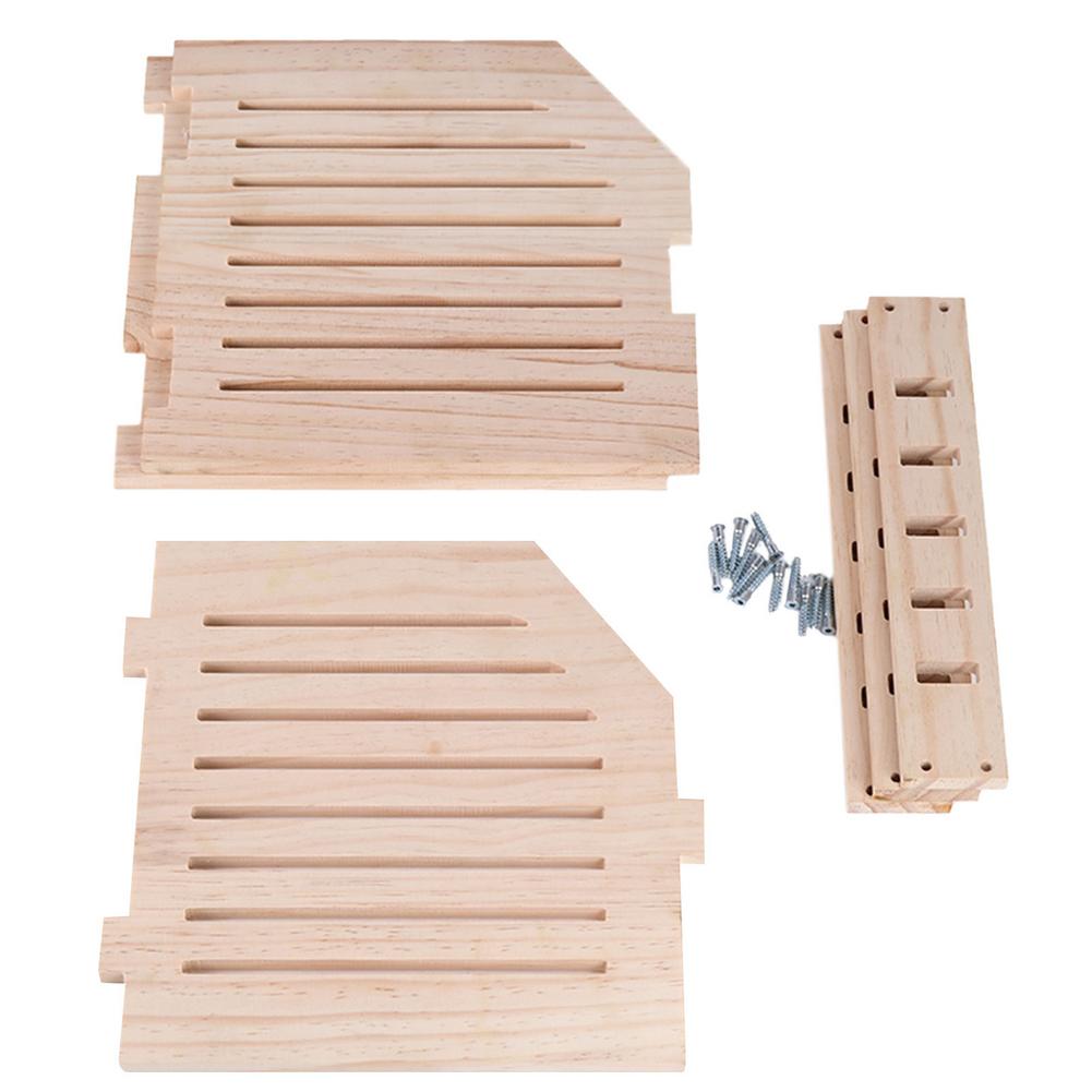 Home Bamboo Countertop 3 Tier Spice Shelf Organizer Multifunctional Corner Kitchen Freely Adjustable Storage Shelf Supplies