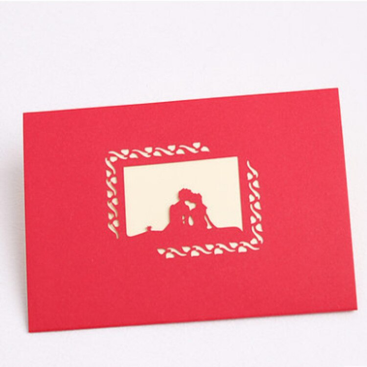3D Stereoscopic Greeting Cards Custom Lovers Stereoscopic Card Wedding Card Lovers Birthday Card