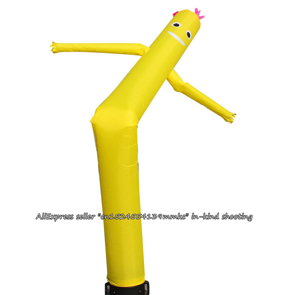 Aire bailarín Sky Dancer tubo inflable cielo títere hombre marioneta 20 pies 6M para 45CM soplador (amarillo)
