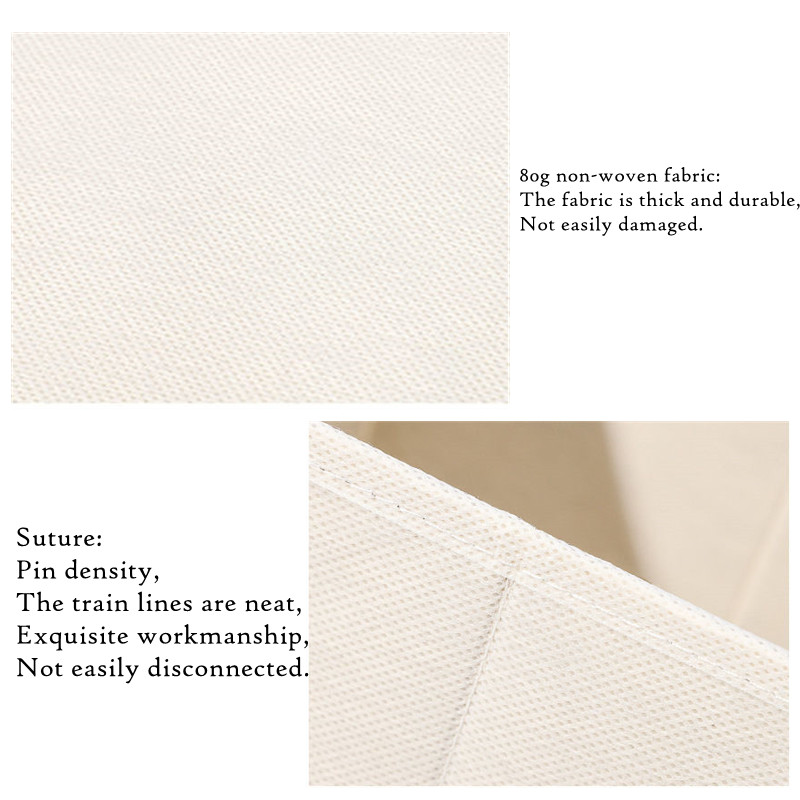 Collapsible Non-woven Cloth Fabric Bin Drawers/Baskets | Closet Organizer Storage Basket/Box/Bin/Shelf|Cube Storage Organizer