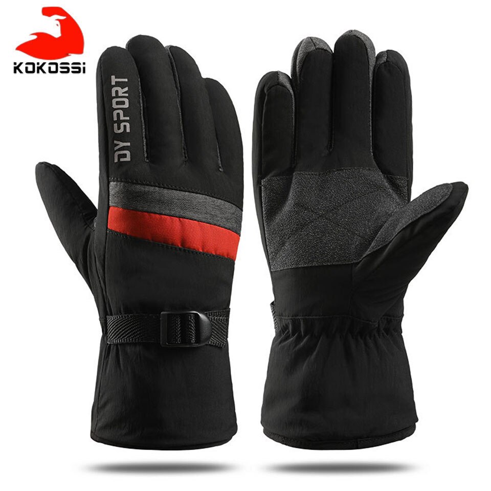 Kokossi Ski Handschoenen Mannen En Vrouwen Winter Warme Handschoenen Waterdichte Snowboard Handschoenen Motorrijden Ski Sneeuw Windstopper Handschoen: Type A--Orange