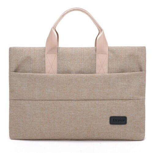 Slimmad vattentät fodral för bärbar dator bärfodral väska för 11/13/15 macbook pro air oxford trasa vattentät, dammtät: Kaki